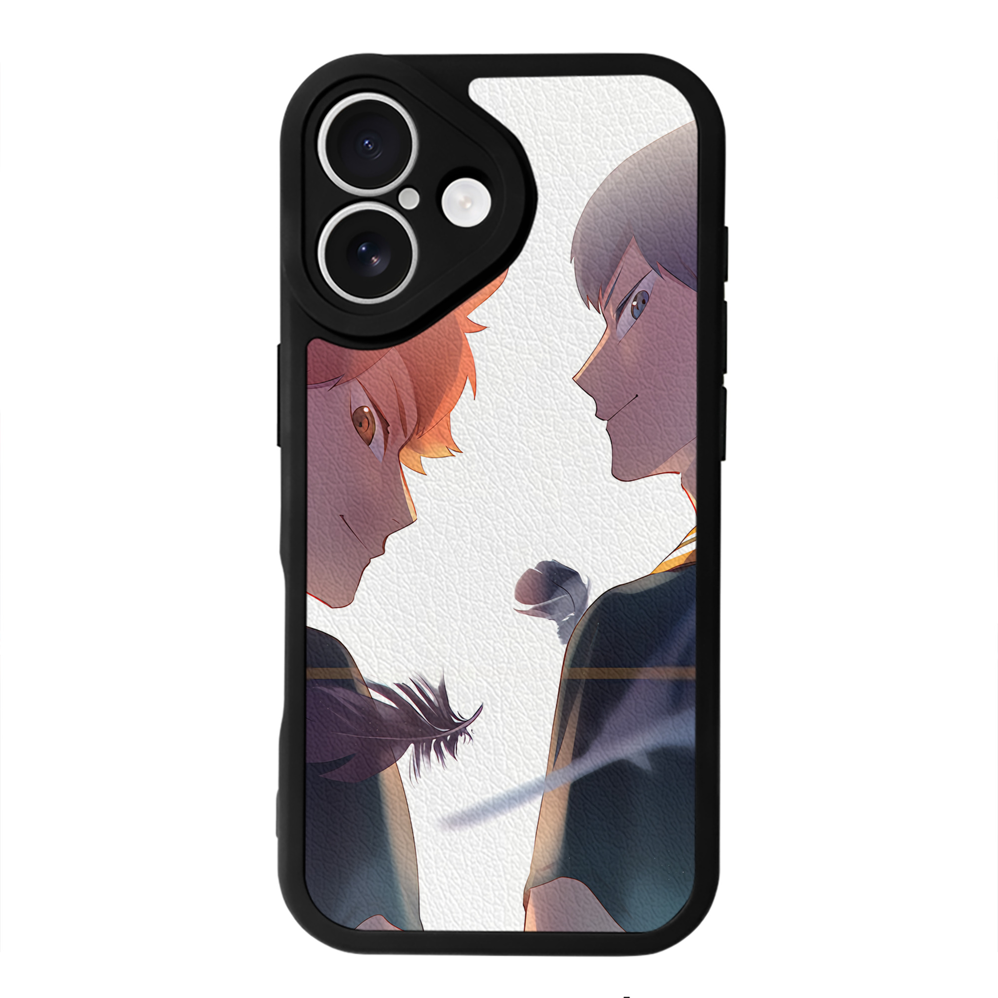 （画像用） ハイキュー!! Haikyu!! 【iPhone 16シリーズ対応】シリコンスマホケース（レザー調） 材質：シリコン